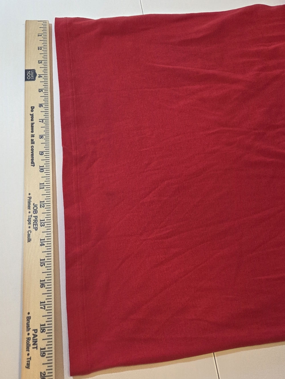 A/X Armani Exchange Red V-Neck Short Sleeve Tee with Gray Shoulder Stripes - Picture 8 of 10